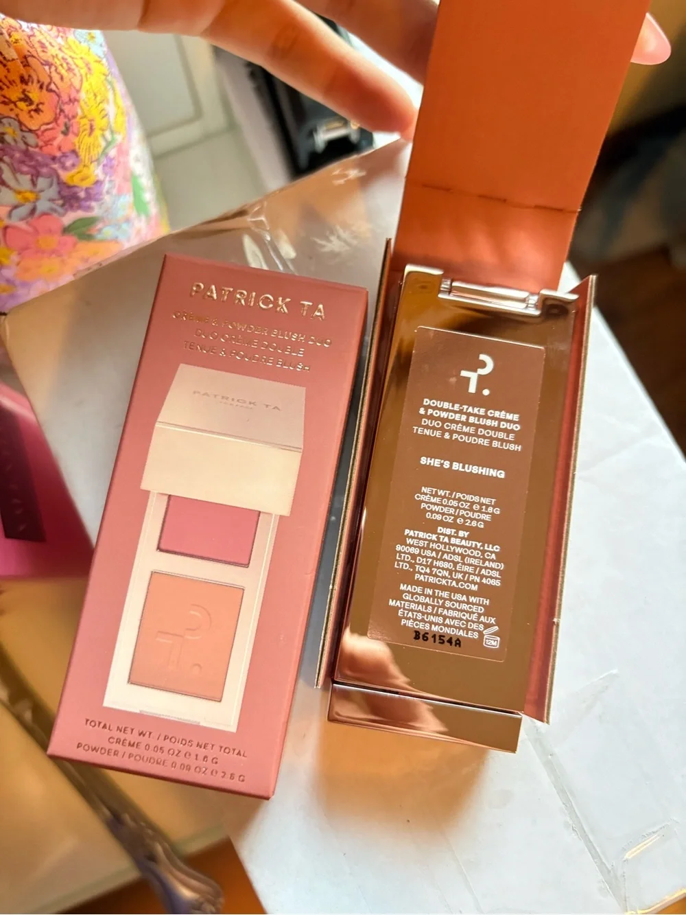Patrick Ta She’s Blushing Double-Take Crème & Blush Duo - Peachy Pink